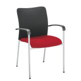Fauteuil Bruneau Siracusa, tissu non feu rouge