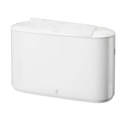 Dispensador de toallas de mano entreplegadas Countertop H2, Blanco