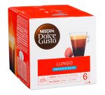 Café Nescafé Café Lungo décaffeinato capsule pour Dolce Gusto - Boîte de 16