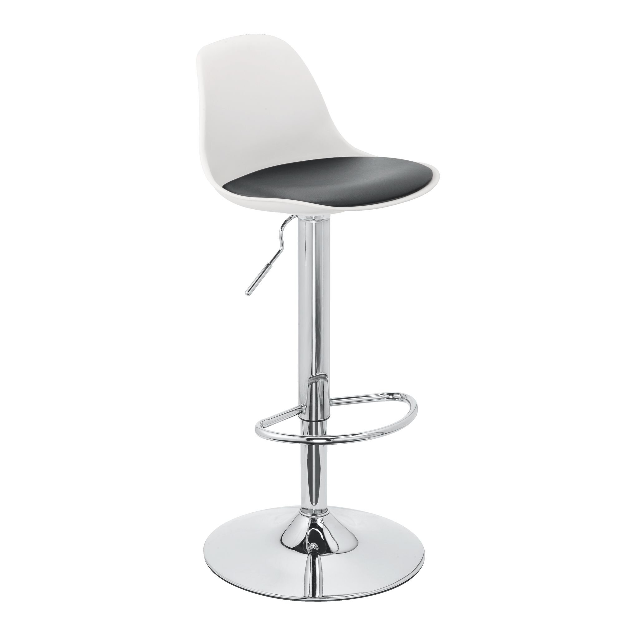 Tabouret réglable Kocy - pied chromé