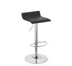 Tabouret noir réglable en hauteur avec repose pieds