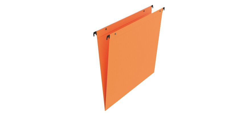 Carpetas colgantes para cajones 24 x 32 cm A4 Kraft naranja Lomo V Bruneau