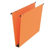 Suspension files for drawers 33 cm in standard kraft Bruneau bottom 30 mm orange