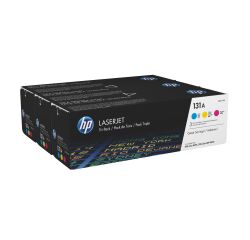 Cartuchos de tóner original HP 131A cian/magenta/amarillo Pack de 3