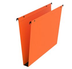 Suspension files for drawers 33 cm in kraft Premium Bruneau bottom 30 mm orange