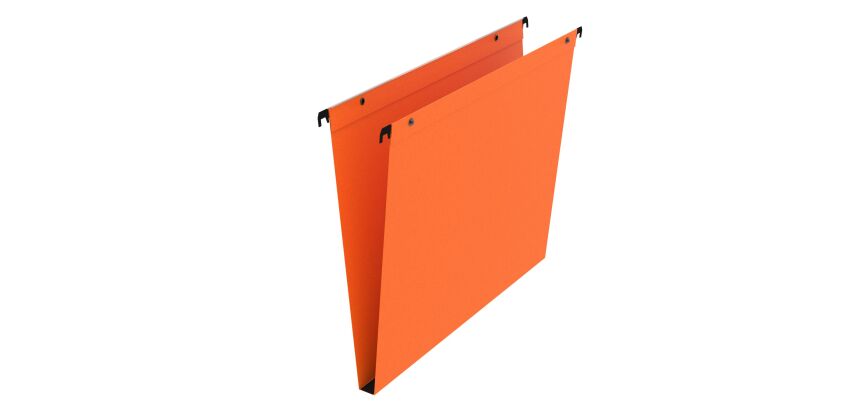 Hängeregister für Schubladen 33 cm in Kraftpapier Premium Bruneau Boden 15 mm orange