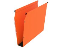 Suspension files for cabinets 33 cm in kraft Premium Bruneau bottom 50 mm orange