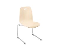 Silla coque madera patas trineo arce