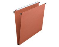 Suspension files for drawers 33 cm in kraft budget 210 g bottom 15 mm orange