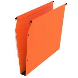 Suspension files for cabinets 33 cm in kraft Premium Bruneau bottom 30 mm orange