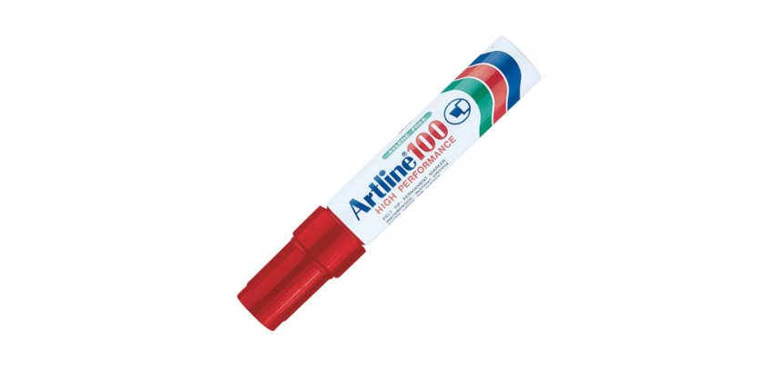 Marqueur permanent Artline 100 pointe biseautée de 1,2 à 7,5 mm