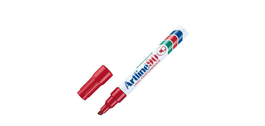 Marqueur permanent Artline 90 pointe biseautée de 2 à 5 mm