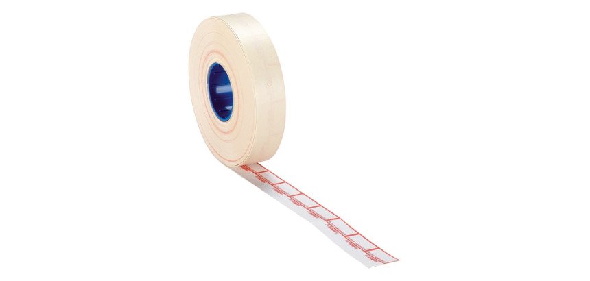 Etiquettes "Fabriqué / A consommer jusqu'au" 18 x 16 mm Sato Duo 16 orange fluo - Rouleau de 1500