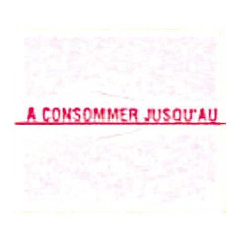 Etiquette "A consommer jusqu'au" 18 x 16 mm Sato Duo 16 - Rouleau de 1500