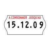 Etiquette "A consommer jusqu'au" 26 x 12 mm Sato Kendo - Rouleau de 1500