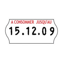 Etiquette "A consommer jusqu'au" 26 x 12 mm Sato Kendo - Rouleau de 1500