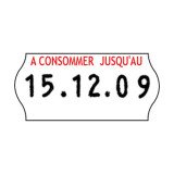 Etiquettes "A consommer jusqu'au" 26 x 12 mm Sato Kendo - Rouleau de 1500