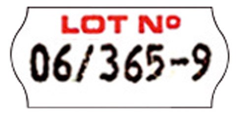 Etiquettes "Lot n°" 26 x 12 mm Sato Kendo - Rouleau de 1500