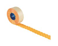 Etiquetas naranjas 26 x 12 mm para etiquetadora Kendo - rollo de 1500
