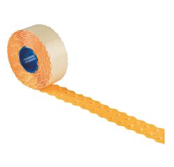 Etiquetas naranjas 26 x 12 mm para etiquetadora Kendo - rollo de 1500