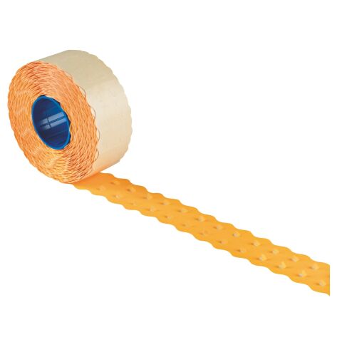 Etiquetas naranjas 26 x 12 mm para etiquetadora Kendo - rollo de 1500