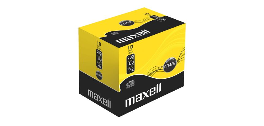 Pack 10 CD-RW MAXELL JEWELL 700MB 52X