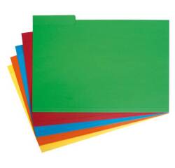 Subcarpetas con pestaña lateral de 230 g A4 - Paquete de 50