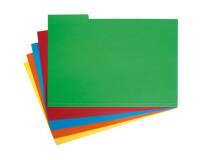 Subcarpetas con pestaña lateral de 230 g A4 - Paquete de 50