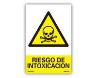 Señal " Riesgo de Intoxicación" PVC 21x30cm