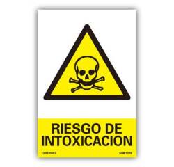 Señal " Riesgo de Intoxicación" PVC 21x30cm