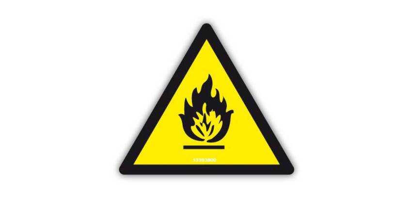 Señal Adhesiva" Peligro Incendio"