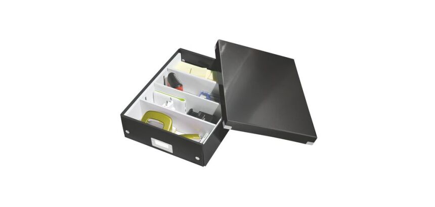 Boîte de rangement carton Leitz Click&Store Wow avec séparateurs H 10,5 x L 27,8 x P 36,8 cm couleur