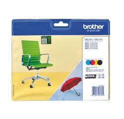 Brother LC229XL pack 4 cartridges black + colour for inkjet printer