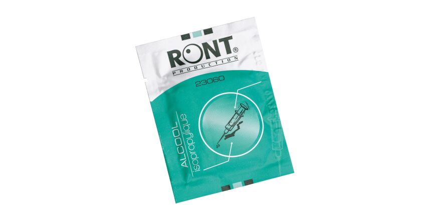 Lot de 12 compresses alcool