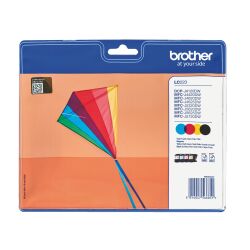 Brother LC 223 pack 4 cartouches noir + couleur pour imprimante jet d'encre