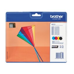 Brother LC 223 Pack 4 Cartridges schwarz + Farben für Tintenstrahldrucker