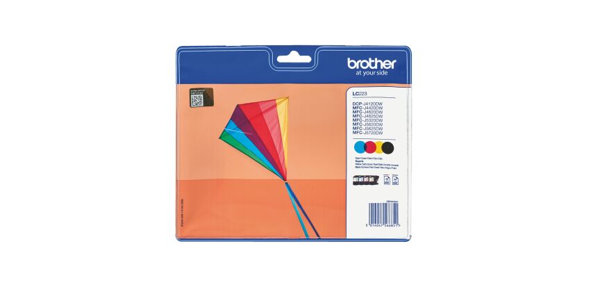 Brother LC 223 pack 4 cartouches noir + couleur pour imprimante jet d'encre