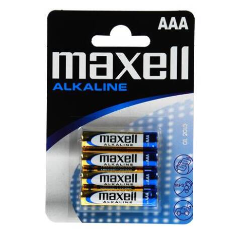 Pilas LR03 AAA Maxell - Blister de 4 pilas 