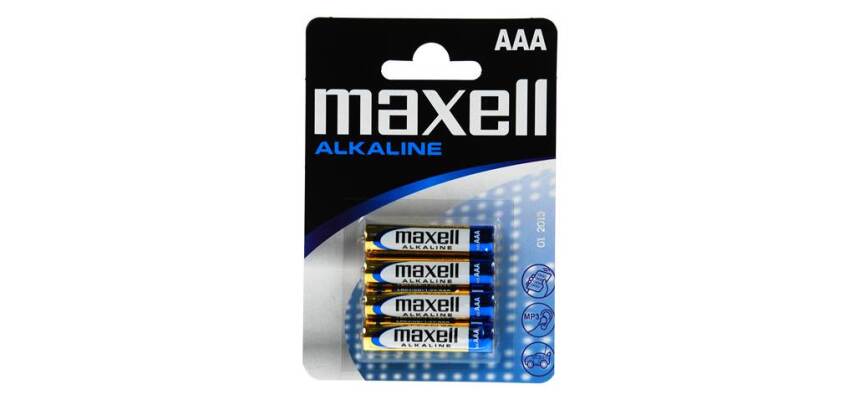 Pilas LR03 AAA Maxell - Blister de 4 pilas 