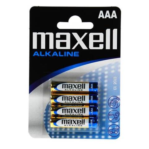 Pilas LR03 AAA Maxell - Blister de 4 pilas