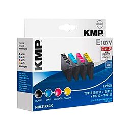 Pack Cartucho KMP compatible Epson T0715 negro + tricolor
