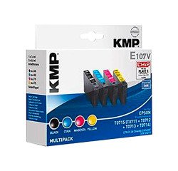 Pack Cartucho KMP compatible Epson T0715 negro + tricolor