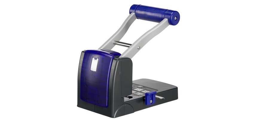 Perforadora de gran capacidad 2 a 4 agujeros P1100 Rapesco - capacidad de 100 hojas - gris