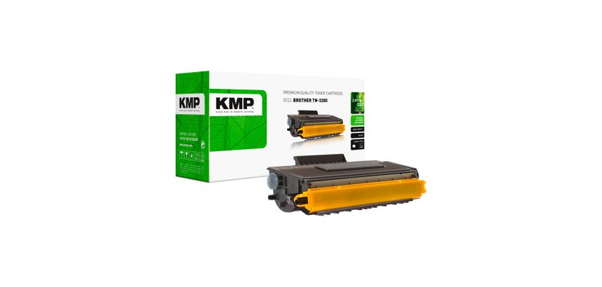 Tóner KMP compatible con Brother TN3280BK negro