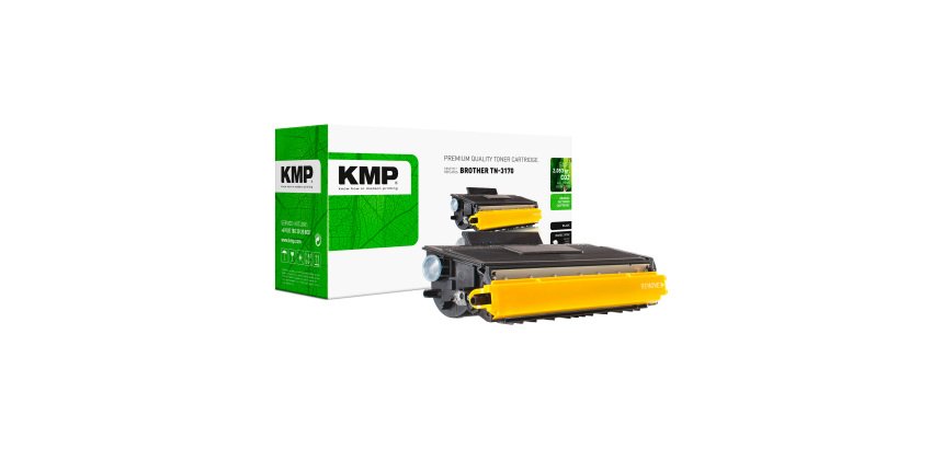 Tóner KMP compatible Brother TN3170BK negro