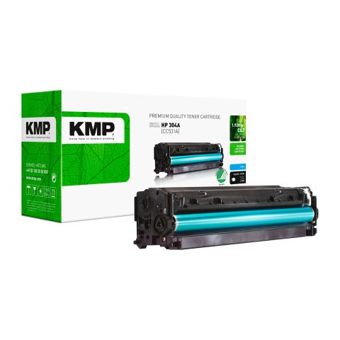 Tóner KMP compatible HP304A (CC531A) cian