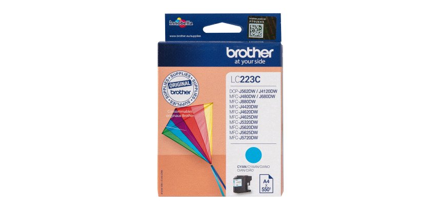 Cartouche Brother LC223 couleurs séparées pour imprimante jet d'encre
