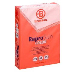 Papel color A4 80 g Bruneau Reprosun colores vivos - Paquete de 500 hojas