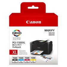 Canon PGI1500 XL Pack 4 cartuchos originales negro + tricolor de alta capacidad (1200 + 3 x 900 páginas)