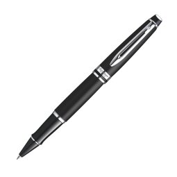 Stylo roller Waterman Expert corps noir mat argent